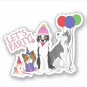 パーティー動物 シール (正面)