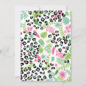 パーティー動物，ジャングルサファリ1歳 招待状 (裏面)