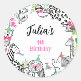 パーティー動物，ジャングルサファリ ラウンドシール