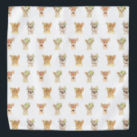 パーティー動物 バンダナ<br><div class="desc">パーティー動物模様(サルビジネスグラフィックデザイン)</div>