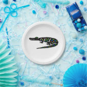 パーティー動物！ワニ – 野生生物 – 自然-パーティー ペーパープレート (パーティー)