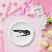 パーティー動物！ワニ – 野生生物 – 自然-パーティー ペーパープレート (パーティー)