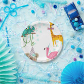 パーティー動物、子供の誕生日、動物のパーティー救Th ペーパープレート (パーティー)