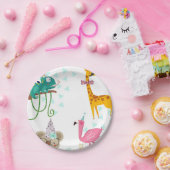 パーティー動物、子供の誕生日、動物のパーティー救Th ペーパープレート (パーティー)
