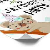 パーティー動物，子供の誕生日，動物パーティー救Th ポスター (角)