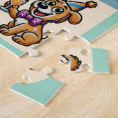 パーティー動物「新年おめでとう」 ジグソーパズル (側面)