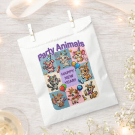 パーティー動物「新年おめでとう」 フェイバーバッグ