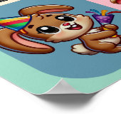 パーティー動物「新年おめでとう」 ポスター (角)