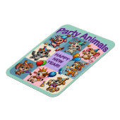 パーティー動物「新年おめでとう」 マグネット (左側)