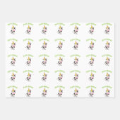 パーティー動物！牛 ラッピングペーパーシート (正面3)