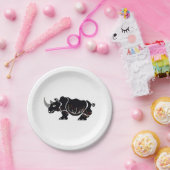 パーティー動物 – RHINOCEROSの保全 –  ペーパープレート (パーティー)