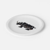 パーティー動物 – RHINOCEROSの保全 –  ペーパープレート (アングル)