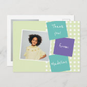 パーティー卒業かわいいありがとう ポストカード (正面/裏面)