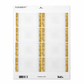 パーティー名タグラベル金ゴールド白 ラベル (フルシート)