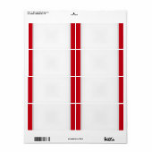 パーティー名タグラベル（赤） ラベル (フルシート)