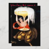 パーティー夜招待状 招待状 (正面/裏面)