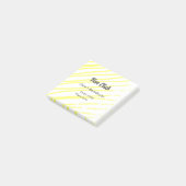 パーティー女子のためのイエローライン背景 ポストイット (アングル)