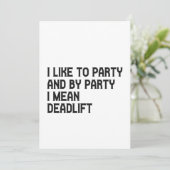 パーティー好きです。でも私が言うパーティーって、デッドリフト フィットネスのことなんですけどね 招待状 (スタンド正面)