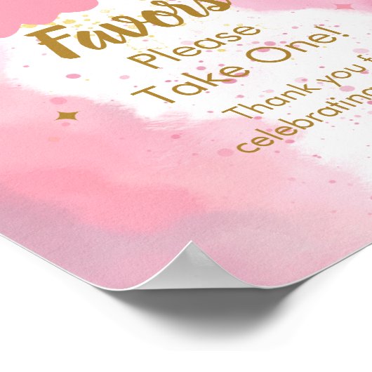 パーティー好きならキラキラの小さな星を一つ取る ポスター (角)