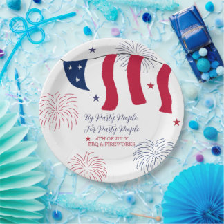 パーティー好きな人によるパーティー好きな人のための7月4日 ペーパープレート