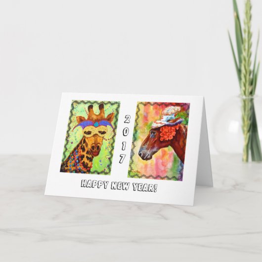 パーティー好きな人の年賀状 シーズンカード (正面)