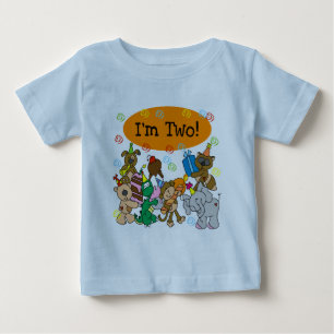パーティー好きな人の第2誕生日のTシャツおよびギフト ベビーTシャツ