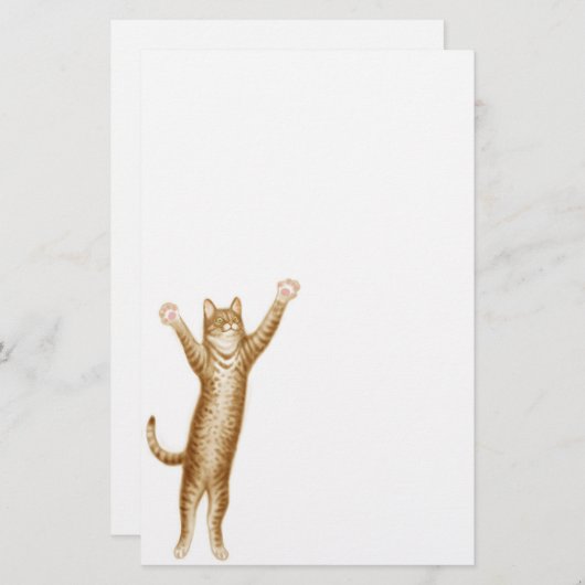 パーティー好きな人猫の文房具 便箋 (正面/裏面)