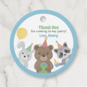 パーティー好きな動物たちの誕生日パーティー フェイバータグ (正面)