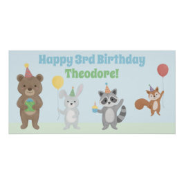 パーティー好きな子どものお誕生日おめでとう ポスター