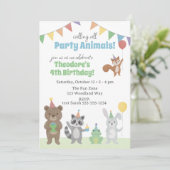 パーティー好きな子どものお誕生日おめでとう 招待状 (スタンド正面)