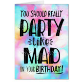 パーティー好きの不機嫌を誕生日 (正面)