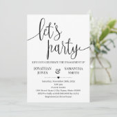 パーティー婚約パーティミニマル結婚リスト 招待状 (スタンド正面)