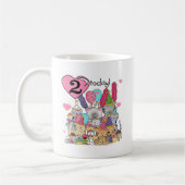 パーティー子猫誕生日Tシャツとギフト コーヒーマグカップ (左)