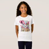 パーティー子猫4歳の誕生日Tシャツとプレゼント Tシャツ (正面フル)