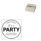 パーティー差出人住所 ラバースタンプ (押印)