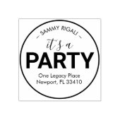 パーティー差出人住所 ラバースタンプ (インプリント)