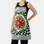 パーティー市松模様におもしろいブリッ絵画ズ エプロン (インサイチュ)