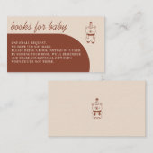 パーティー帽をかぶったテラコッタクマ 赤ちゃんのための本 エンクロージャーカード (正面/裏面)