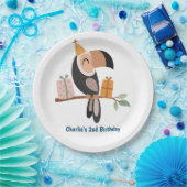 パーティー帽子とギフト付きトゥーカン ペーパープレート (パーティー)