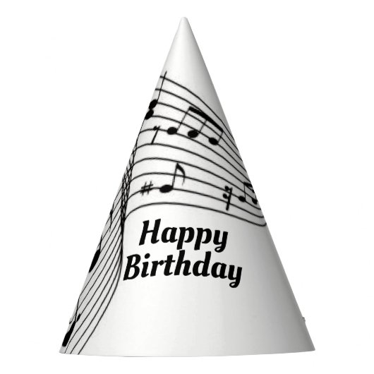 パーティー帽子に関するミュージックノート パーティーハット (正面)