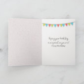 パーティー帽子の誕生日マウス カード (内部)