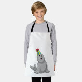 パーティー帽子パーティー エプロン (着用した状態)