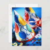 パーティー帽子 インビテーションポストカード (正面/裏面)