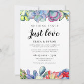 パーティー後ずっと幸せに多肉果 招待状 (正面)