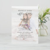 パーティー後の結婚式の写真 招待状 (スタンド正面)