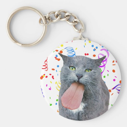 パーティー得が舌を? キーホルダー (正面)