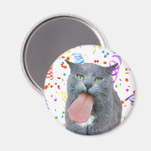 パーティー得が舌を？ マグネット (正面/裏面)