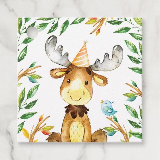 パーティー感謝していメッセージカード フェイバータグ (正面)