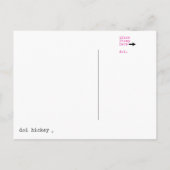 パーティー招待状 インビテーションポストカード (裏面)