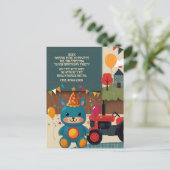 パーティー招待状 シーズンポストカード (スタンド正面)